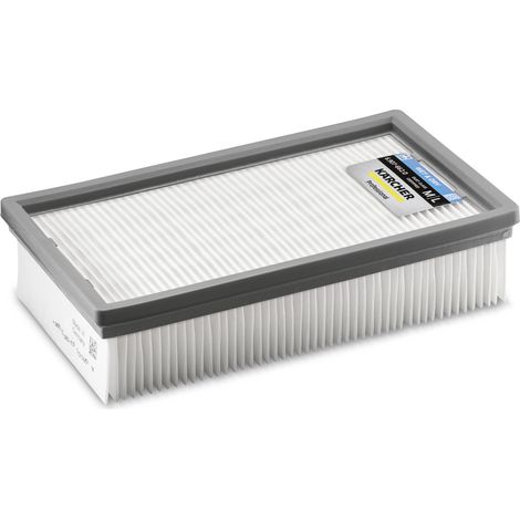 Filtre plissé plat Wet & Dry – Compatible aspirateurs Kärcher NT-Tact et Ap – Taux de dépoussiérage 99,9 % – Usage humide et sec (1/4)