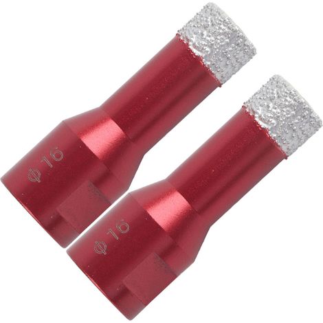 2 pièces couronnes diamantées filetage femelle M14 accessoires pour meuleuse angulaire carrelage 16 mm (1/5)