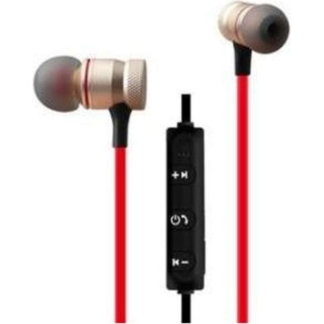 Auricolari Cuffia Sound Stereo Wireless Sports Con Microfono E Controlli - Rosso/Bianco