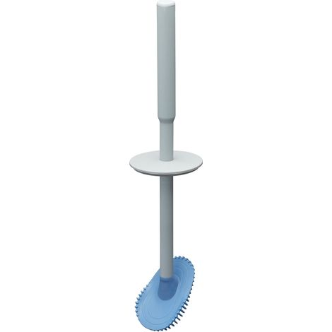 Brosse WC Flexible Gris Clair, 86x86x400mm (1/5)