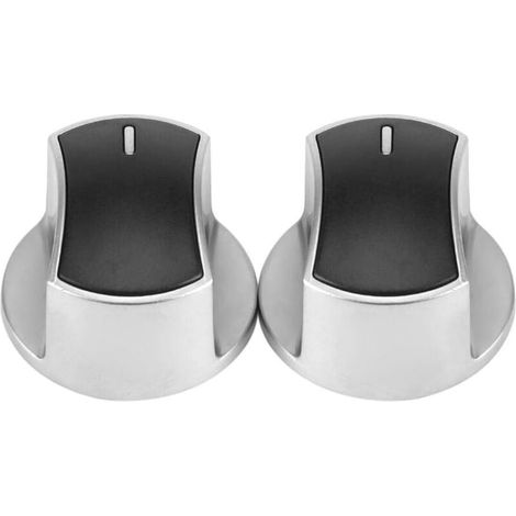 Set mit 2 universellen Gasherd-Bedienknöpfen, Ersatzteil, Drehschalter aus Metall, Kochfeldsperre, Backofenschalter, neu, 45°-Schalter