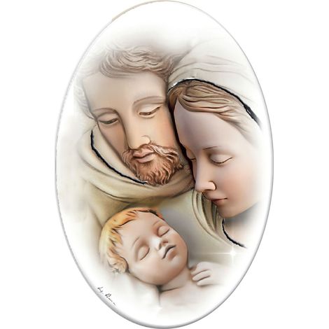 Dipinto della Sacra Famiglia su tavola  Dimensioni: 10x15 cm  Codice articolo: ES0517622