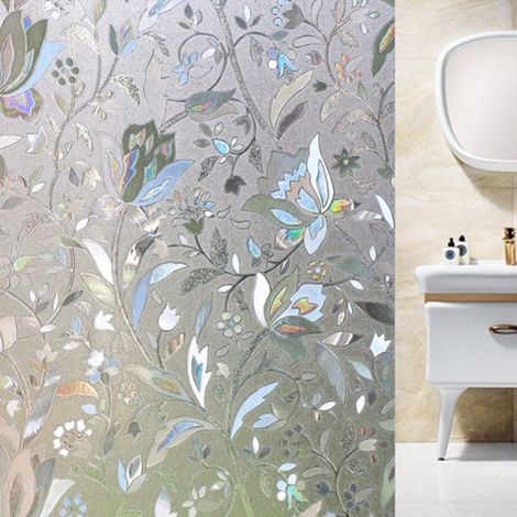 Pellicola per finestre - 44,5 cm x 200 cm - Pellicola decorativa con effetto vetrata - Pellicola adesiva resistente ai raggi UV - Ideale per porte d'ingresso. (1/5)