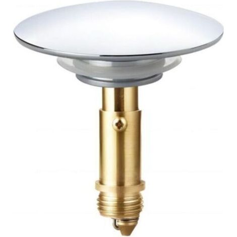 66-mm-Pop-up-Ablaufgarnitur mit Klick-Klack-Mechanismus für Waschbecken im Badezimmer, Küchenspülen und verchromte Messingspülen – Crezuo (1/4)