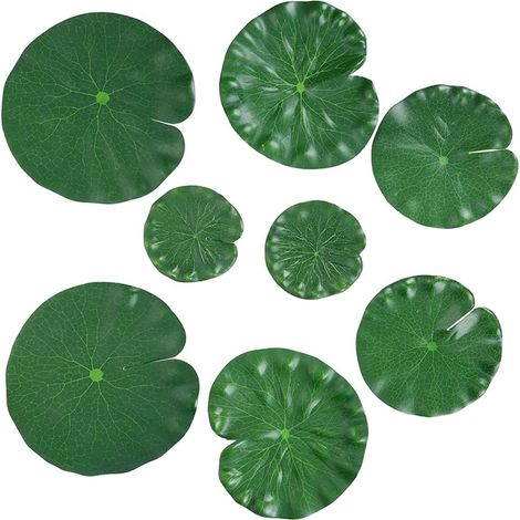 32 Pièces Feuille De Lotus Simulée Décor De Feuilles Feuille pour Aquarium Ornement De Nénuphars Feuilles d'eau Réalistes Nénuphars Flottants Artificiel Étang à Poissons Eva (1/5)