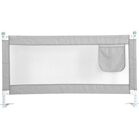 Trintion Bed Guard Bed Rail 150x80cm Bed Guard Foldable Safety Bed Guard Safety Bed Rail(Gray) (1/5)