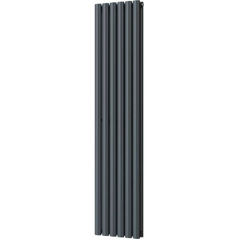 Omeara - Anthracite Vertical Radiator H1600mm x W348mm Double Panel (1/3)