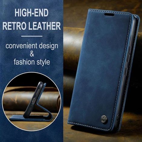Coque Portefeuille Pour Galaxy S21 FE 5G - Cuir Synthétique - Support Réglable - Compartiment Cartes - Fermeture Magnétique - 1 Pièce (1/5)
