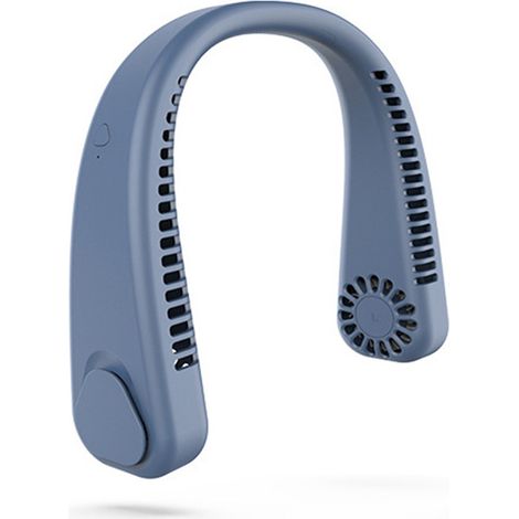 Ventilador de cuello sin aspas, flujo de aire de 360°, recargable por USB, 3 velocidades (portátil). (1/5)