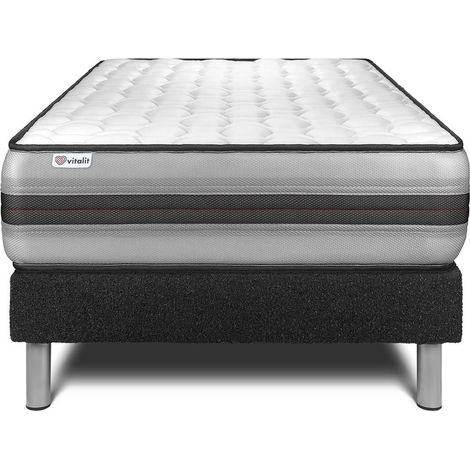 Matratzen- und Lattenrost-Set 90x200 cm - Vitalpower Recover