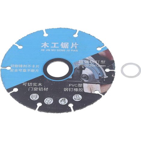 Sägeblatt mit Dichtung, Trennscheibe aus hochmanganhaltigem Stahl für Aluminium, PVC und Kunststoff