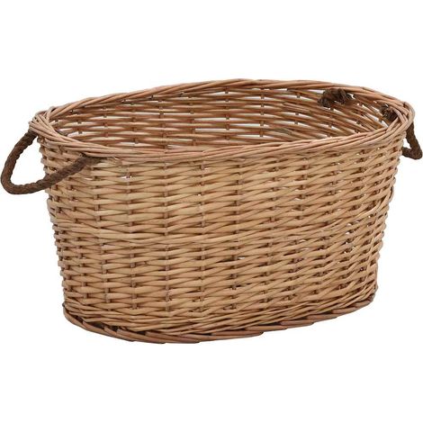 Panier à bois de chauffage poignées de transport 56x40x28 cm (1/5)