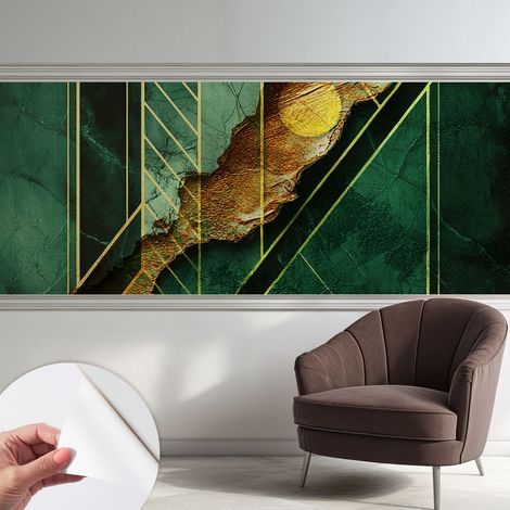Tapetet Klebetapete für Wohnzimmer Schlafzimmer Küche - Wanddekoration Geometrische Spannung 250x104 cm (1/5)