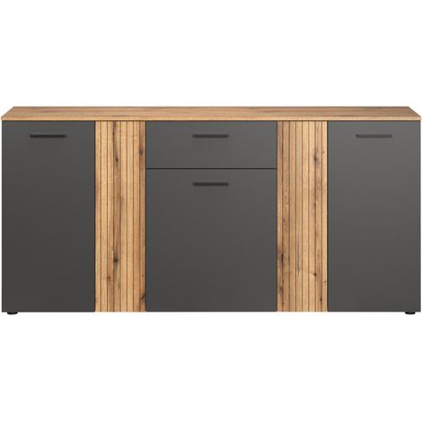 Esteban Sideboard 5 Türen, 1 Schublade Antracit.