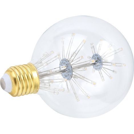 Ampoule décorative en verre antique, idéale pour les fêtes de cour ou de jardin. Ampoule LED Edison effet ciel étoilé, culot G95 E27, 3 W, 85-265 V, lumière chaude. (1/5)