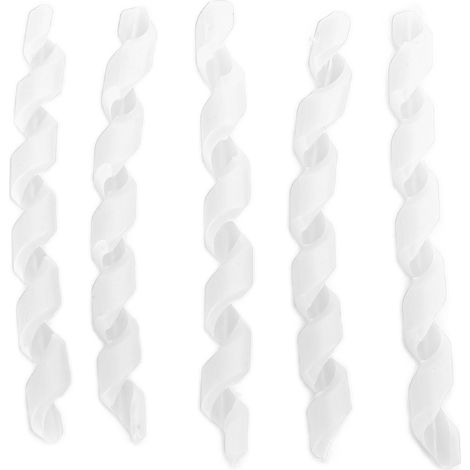 5 Pièces Protège-Câbles de Vélo Élastique TPR Fileté, Accessoires Vélo Installation Facile, Blanc (1/5)