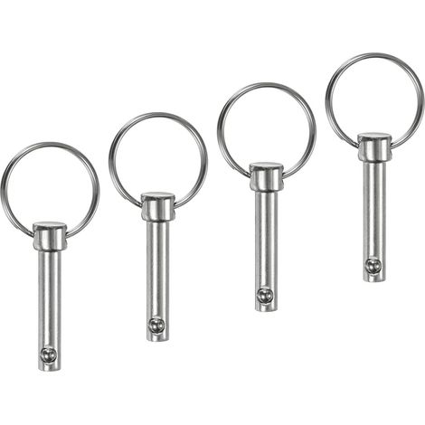 Goupilles Dégagement Rapide 6mm 26mm L Utilisation 32mm L 4Pcs (1/5)