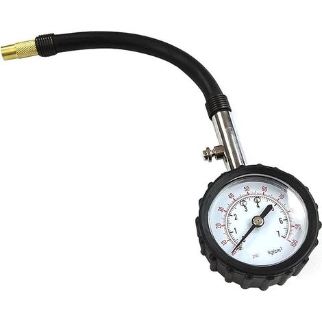 Manomètre Pression Pneu Jauges, Jauge Gonflage des Pneus, Pistolet Gonflage Manomètre, Convient pour Mesurer la Pression des Pneus pour une Conduite Plus Sûre(Noir) (1/5)