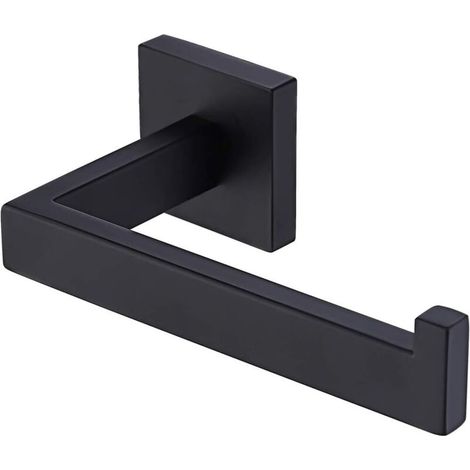 Toilettenpapierhalter aus Edelstahl SUS304 zur Wandmontage, mattschwarzer Badezimmer-Papierrollenhalter, Toilettenpapierhalter