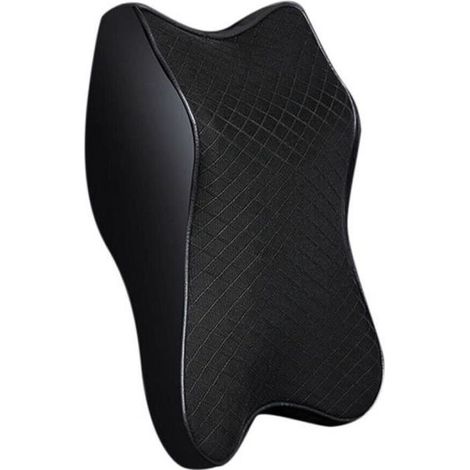 Voiture appui-tête coussin oreillers de cou en mousse à mémoire coussin de siège de voiture pour passager conducteur 2230cm Noir (1/4)