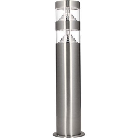 Borne extérieure LED 40cm CASTELLANE 9W - 1000lm - 3000K Inox