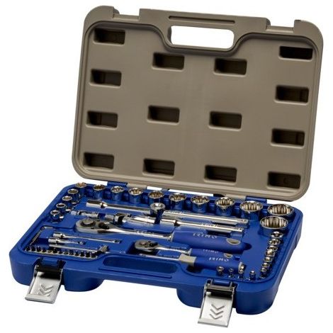 IRIMO - Jeu de 53 douilles 6 pans 1/4"-1/2"