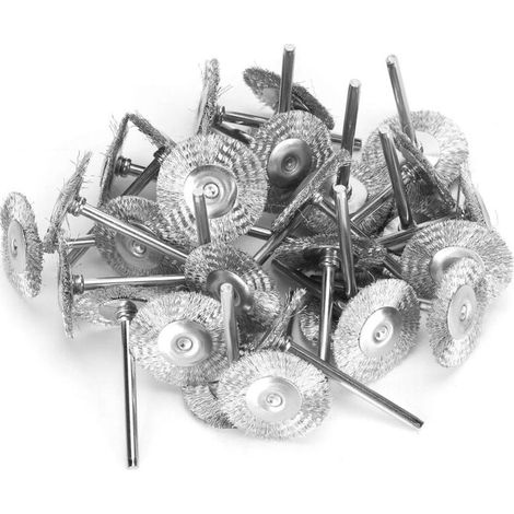 Kit brosses polissage Polissage/nettoyage 30pcs, acier inoxydable/laiton Propriétaires d'outils (1/4)