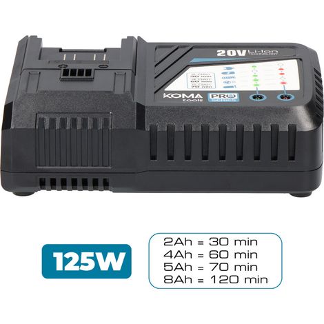Schnell-Ladegerät 125w koma tools pro series Akku (1/2)