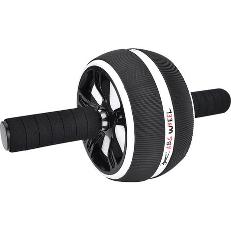 Bauchmuskeltrainer mit Trainingspolster (schwarz & weiß)