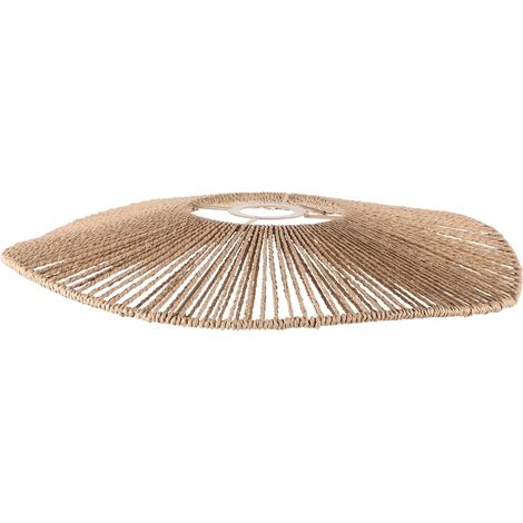 Suspendre Luminaire Papier Vintage Abat-jour en Corde de Papier et Fer, Facile à Installer, Style Rétro pour Salon et Chambre (1/5)