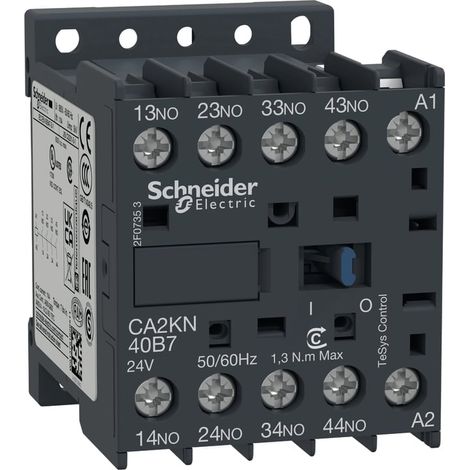 TeSys CA2K - contacteur - 4F+0O - instantané - 10A - 24Vca  - CA2KN40B7