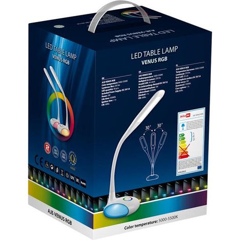 Activejet AJE-VENUS RGB lámpara de mesa Non-changeable bulb(s) 5 W LED A++ Blanco (1/4)