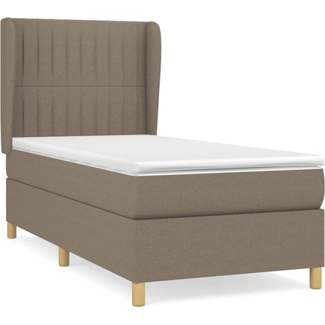 Maison Exclusive - Boxspringbett mit Matratze Taupe 80x200 cm Sto