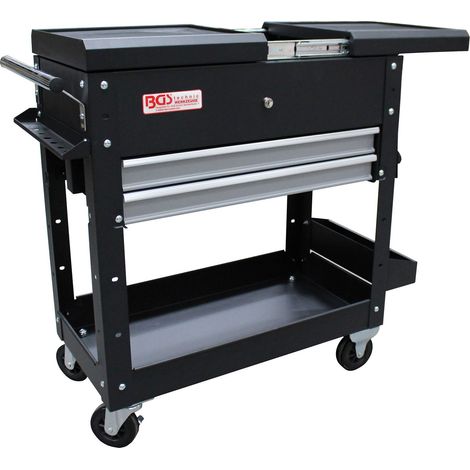 BGS Werkstattwagen 2 Schubladen Horizontal-Doppelauszug leer - 4105 (1/3)