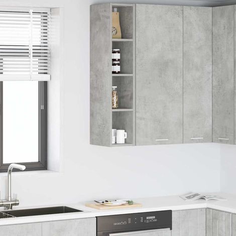 Hängeschrank Beton Grau 20 x 29,5 x 100 cm Holzwerkstoff
