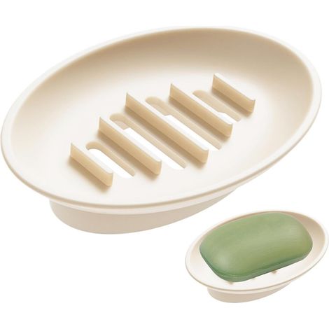 Portasapone per la casa - Portasapone autodrenante in silicone 12,5 x 8,4 x 2,7 cm Piccolo contenitore per sapone autodrenante Contenitore portaoggetti in morbido silicone per il bagno della stanza (1/5)