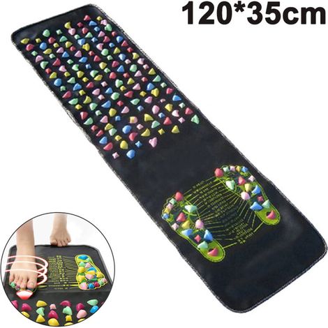 Tapis massage plantaire stimulant, réduit tensions nerfs et muscles, idéal après une longue journée (1/4)