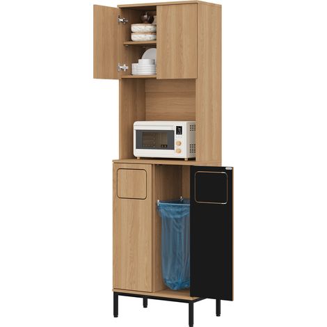 CHICFURN Carrello cucina mobile 90x40x90 cm MDF bianco effetto marmo, su ruote (1/5)