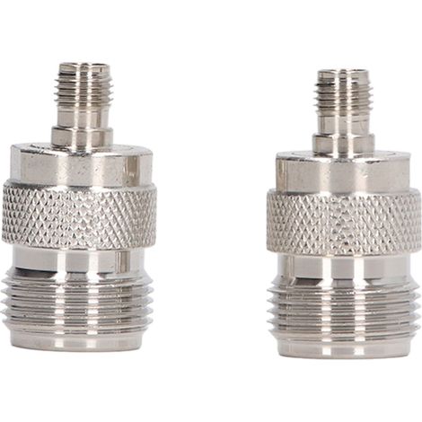 Lot de 2 adaptateurs N femelle vers SMA femelle pour câble coaxial RF, accessoires audio domestiques (1/5)