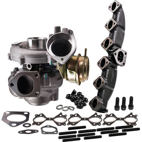 Turbocompresseur Turbo + Collecteur D'échappement for Bmw X5 E53 3.0d M57n neu (1/5)