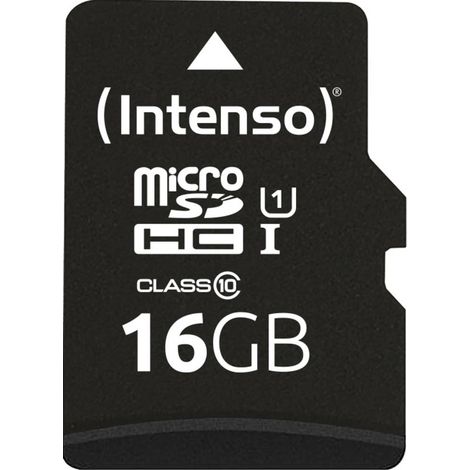 INTENSO Carte MicroSD Performance Line, 3424470, 16 Go