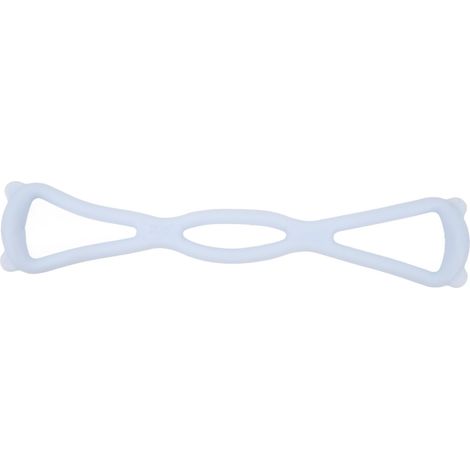 Bande de Résistance Fitness en Forme de 8 - Élastique Doux pour Bras et Épaules - Équipement d'Exercice pour Sculpter le Corps - Bleu (1/5)