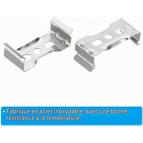 T8 LED Tube Mounting Brackets, Fluorescent Tube Hanging Clamps, Ceiling Light Bulb Mounting Bracket for Homes and Offices with Screws (1/4)