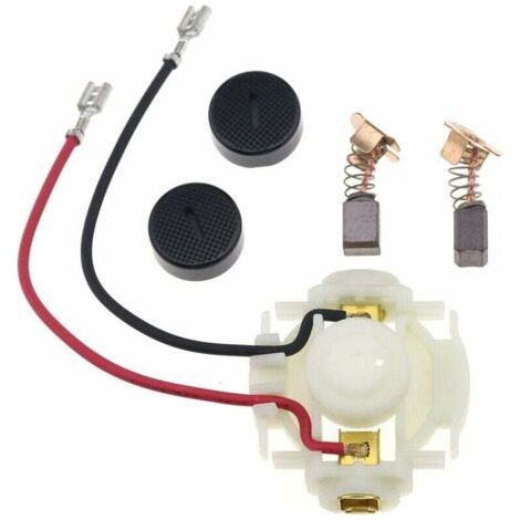 Ensemble de porte-balais et couvercles de charbon CB430 et brosses pour Makita BGA450 BGA452 DGA452 (1/4)