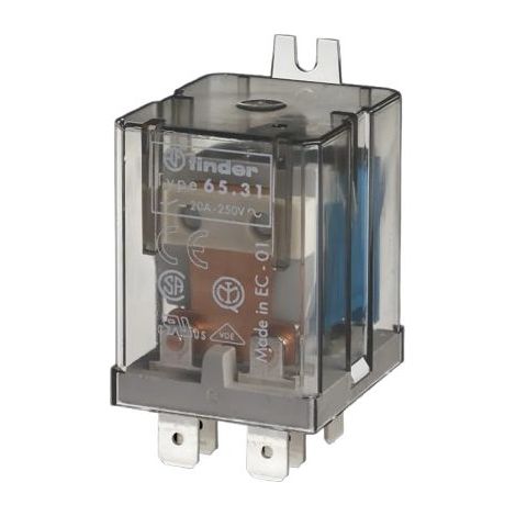 Relais de puissance 1NO 30A 48V DC patte de fixation Faston 250 AgSnO2 FINDER 653190484300