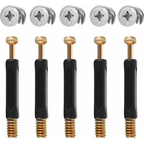 50PCS Connecteur Pour Meubles Pièces de Raccordement de Meubles et Roue Excentrique Alliage de Zinc Ferrure d'Assemblage 16mm (1/5)