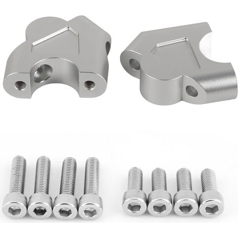 ZAICOLER Motorrad-Lenkererhöhungs-Klemmadapter für R1200GS LC ADV 14-18, hochfeste Aluminiumlegierung, 30 mm Erhöhung, für Motorradbegeisterte (SILBER)