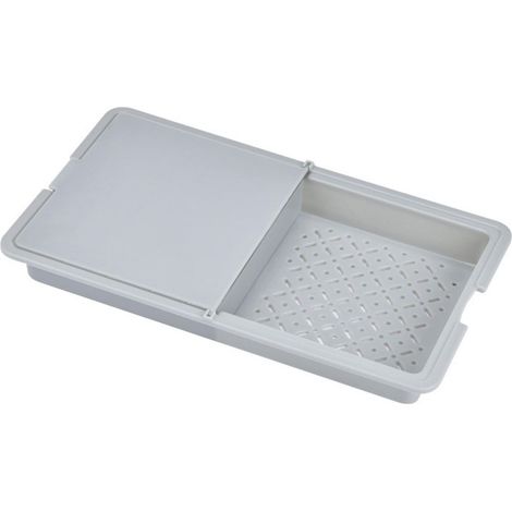 Planche À Découper Pliable - Bac De Lavage Et Égouttage Pour Légumes Et Fruits - 3 En 1 - ABS - 35,2 X 20,5 X 4 Cm - 1 Pièce (1/5)