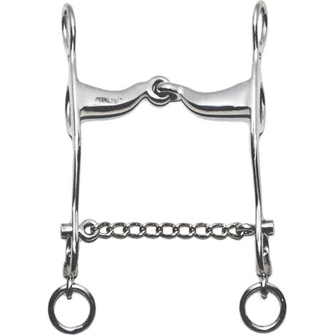 Morso per briglia maremmana in acciaio inox pieno 22 mm