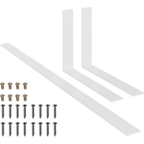 vidaXL Respaldo para sofá de palets 110 cm hierro blanco (1/2)